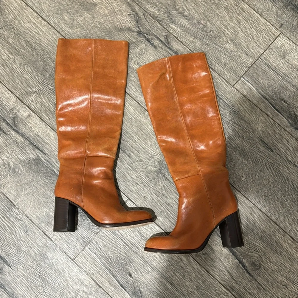 • Free People • Women's Red Grayson Tall Boots
Leather Heeled 37.5 - Picture 2 of 6